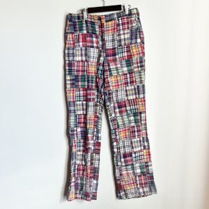 Vintage Palm Beach Slacks Mens Multicolor Plaid Patchwork Pants Sz Waist…